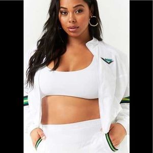 Forever 21 x Pony Cropped Windbreaker Jacket